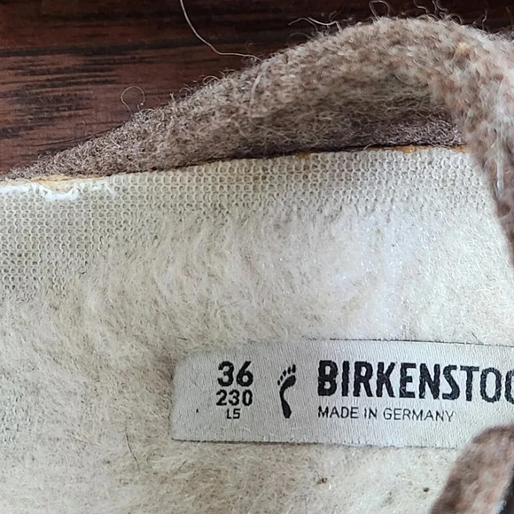 Birkenstock 230 Womens Happy Lamb Sandals Size 36 Wool Felt Hippie - Picture 10 of 10